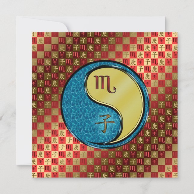 Scorpio & Metall Råtta Kort (Framsida)