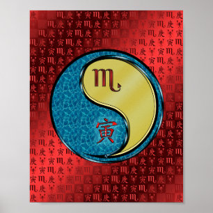Scorpio & Metall Tiger Poster