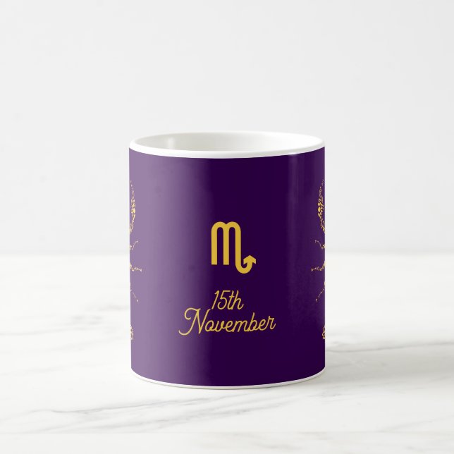 Scorpio November Birthday Astrological Zodiac Kaffemugg (Center)