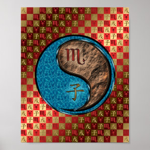 Scorpio och Earth Råtta Poster