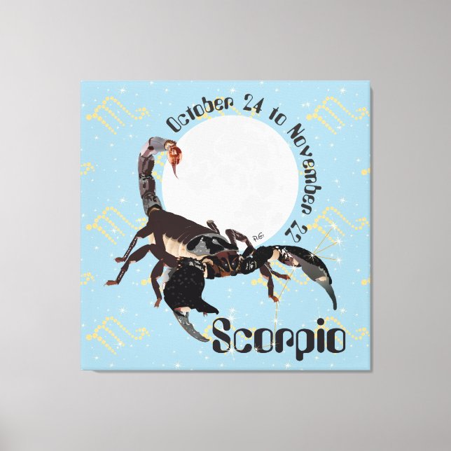 Scorpio October 24 to November 22 Canvas (Framsida)