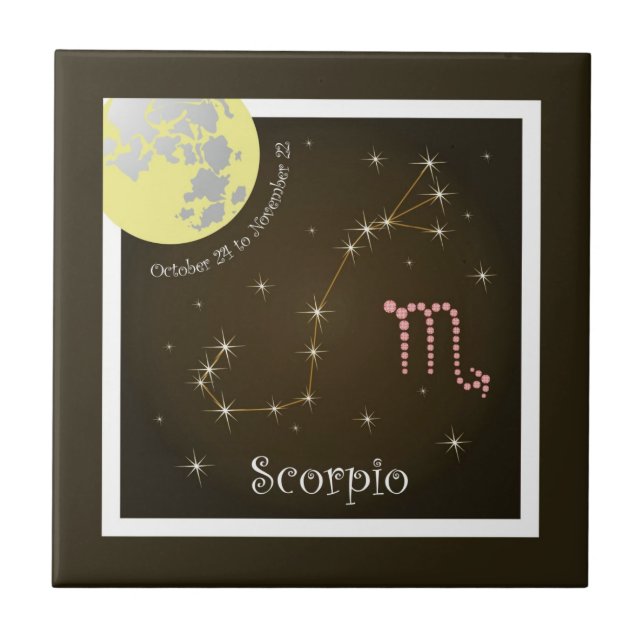 Scorpio October 24 to November 22 Fotofliese Kakelplatta (Framsidan)