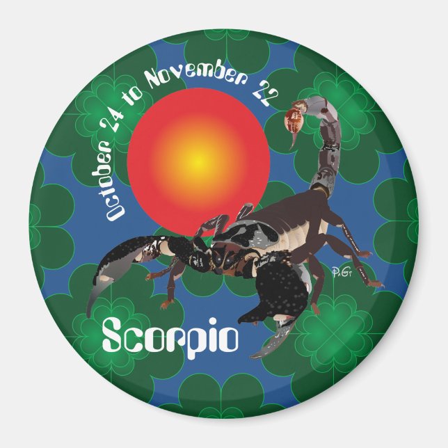 Scorpio October 24 to November 22 Magnet (Framsidan)