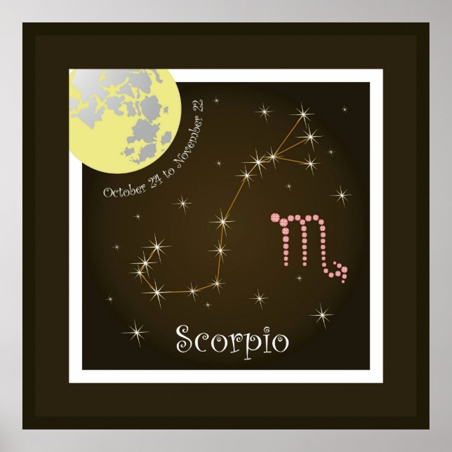 Scorpio October 24 to November 22 Poster (Framsidan)