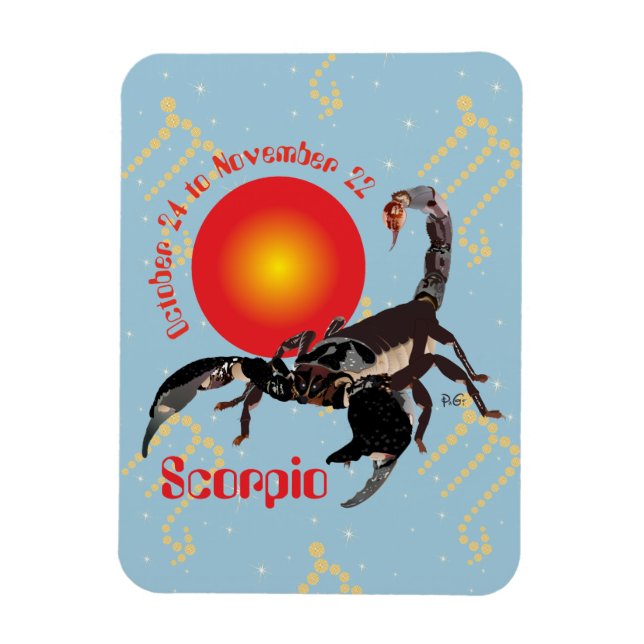 Scorpio Okt. 24 till Nov. 22 Premium Flexi Magnet (Vertikal)