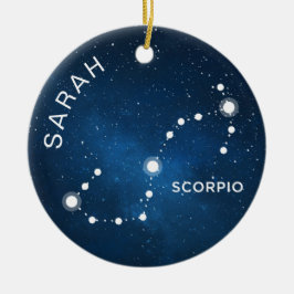 Scorpio Ornament Personlig Zodiac Gift