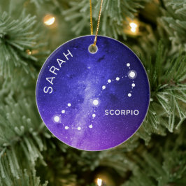 Scorpio Ornament Personlig Zodiac Gift