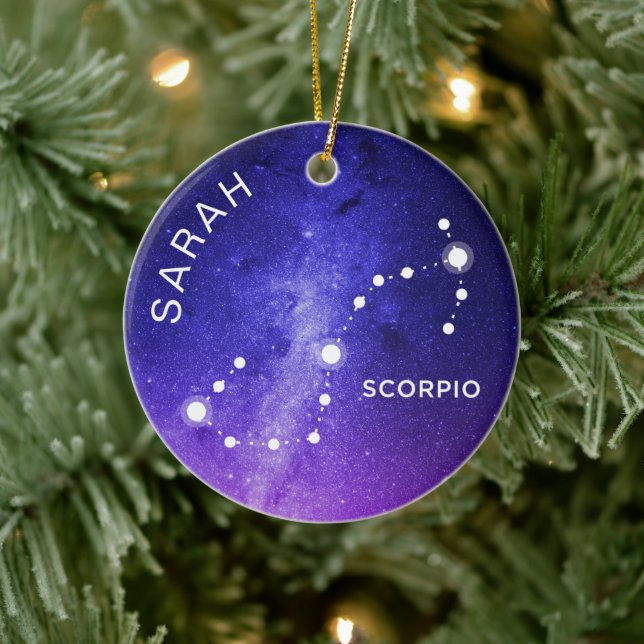 Scorpio Ornament Personlig Zodiac Gift (Träd)