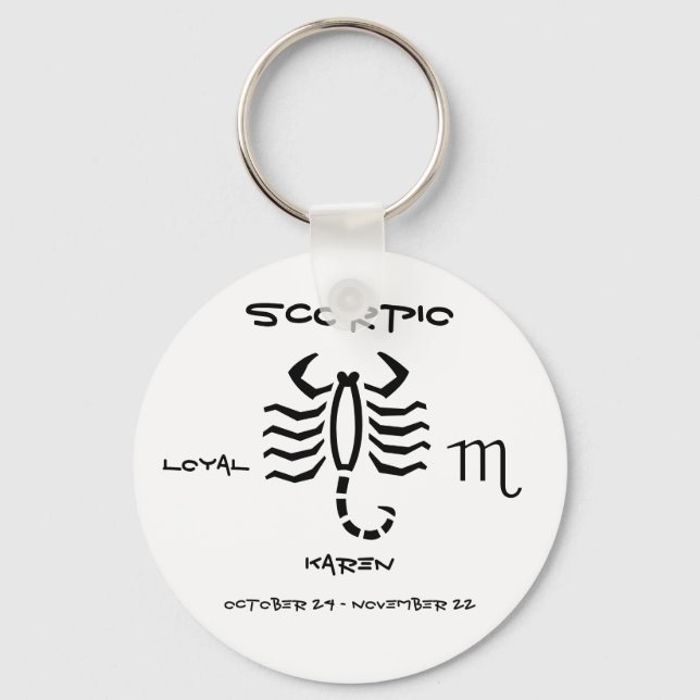 Scorpio Personlig Nyckelring (Framsida)