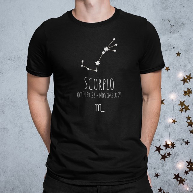 Scorpio | Personlig Zodiac Constellation T Shirt (Skapare uppladdad)