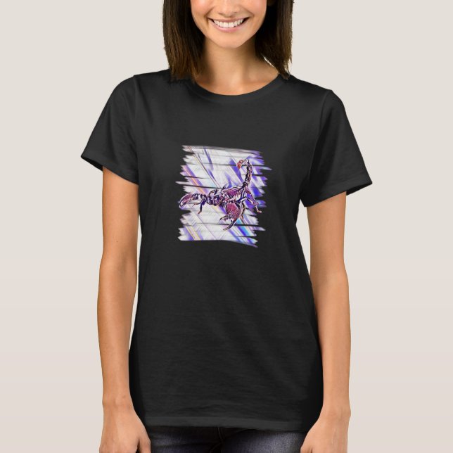 Scorpio Poisonous Pets Terrarium Animals Scorpion T Shirt (Framsida)