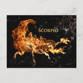 Scorpio Post Card - Zodiac Symbols Vykort