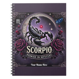 Scorpio "Power in Myasty" Spiral bärbar dator Anteckningsbok