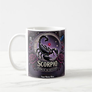 Scorpio "Power in Myasty" Zodiac Mugg