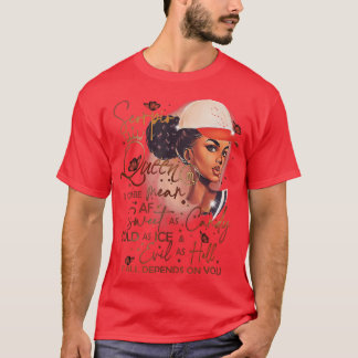 Scorpio Queen Sweet as Candy Birthday Gift for Bla T Shirt