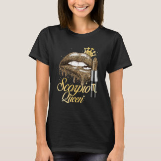 Scorpio Queen Zodiac Sign Horoscope Birthday T Shirt