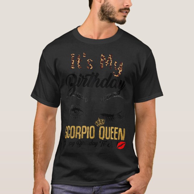 Scorpio Queen's My Bday Women T Shirt (Framsida)