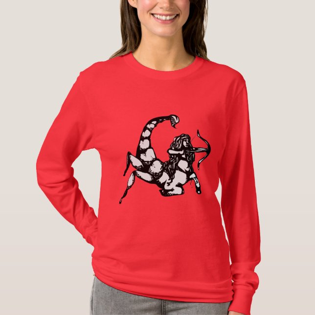 Scorpio & Sagittarius "Cusper ", Tee Shirt (Framsida)