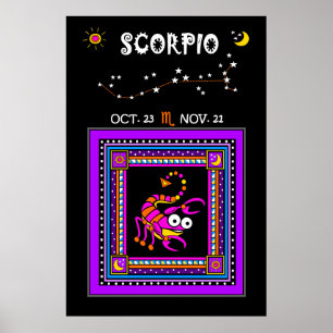 Scorpio Scorpian Poster