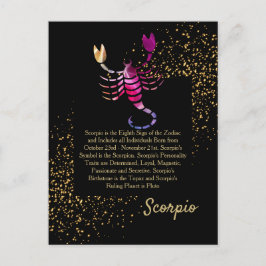 Scorpio Scorpion Vykort