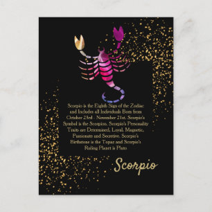 Scorpio Scorpion Vykort