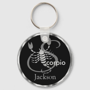 Scorpio ♏ Scorpion - Zodiac Sign Nyckelring