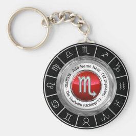 Scorpio - Scorpion Zodiac-tecken Nyckelring