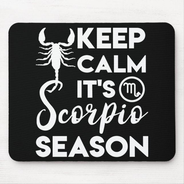 Scorpio Season Zodiac Birthday Gift Musmatta (Framsidan)