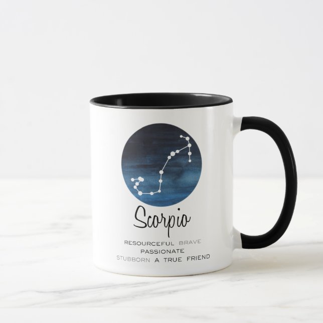 Scorpio Sign, Constellation, Zodiac Coffee Mugg (Höger)