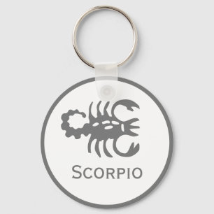Scorpio Sign of the Zodiac Design Nyckelring