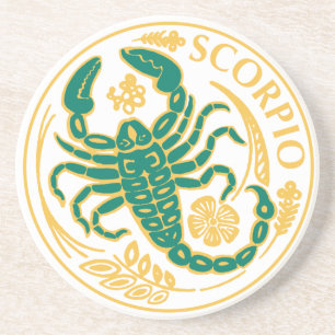 Scorpio Sign of the Zodiac on a Underlägg