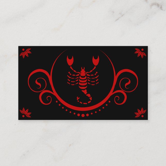 Scorpio-sofistikering Visitkort (Framsida)