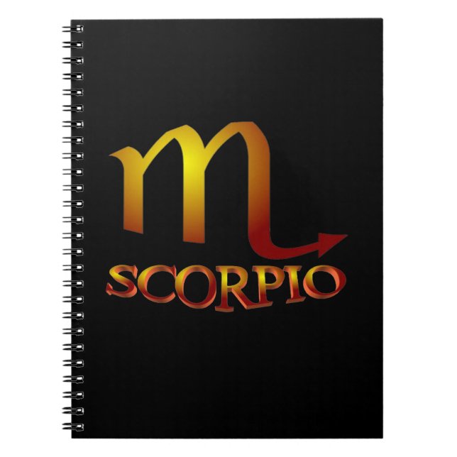 Scorpio Star Guld Anteckningsbok (Framsidan)
