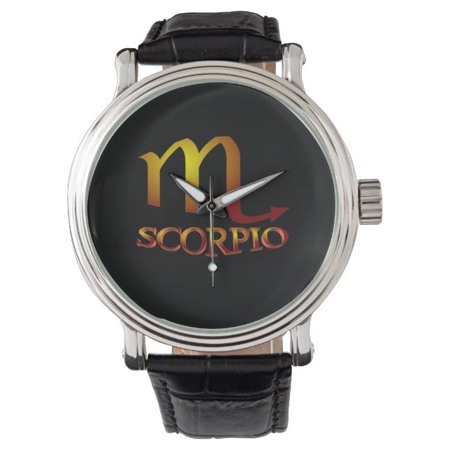 Scorpio Star Guld Armbandsur (Framsida)