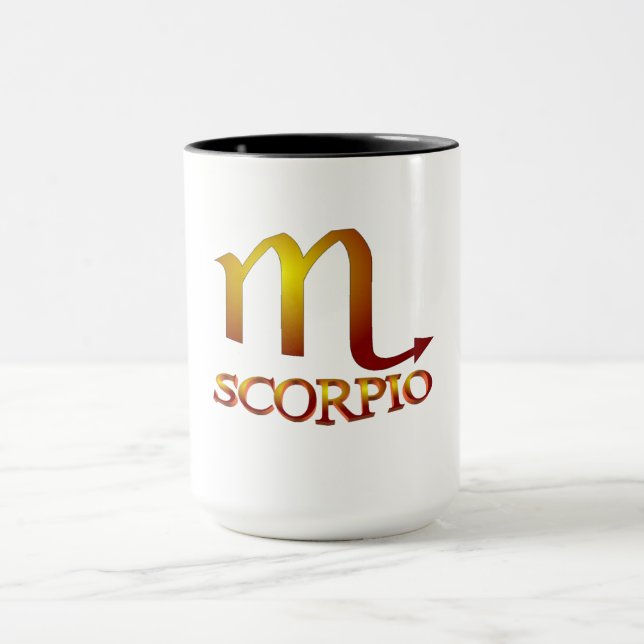 Scorpio Star Guld Mugg (Center)