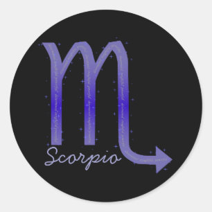 Scorpio Sticker Runt Klistermärke