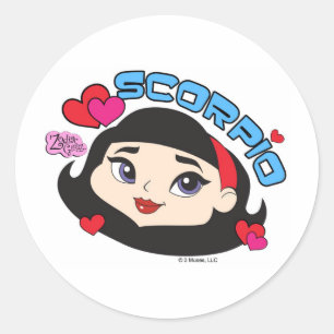 Scorpio Stickers Runt Klistermärke