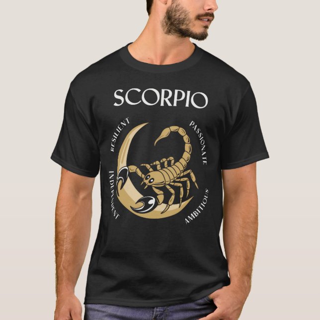 Scorpio Stigning ambitiös konkurrensutsatt Scorpio T Shirt (Framsida)