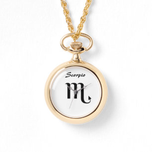 Scorpio Stjärntecken. Damklockor. Armbandsur