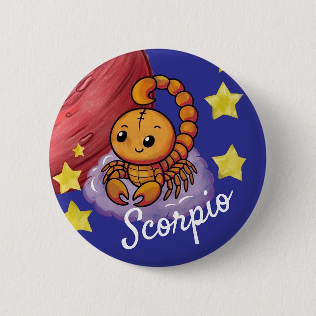 Scorpio stjärntecken Scorion zodiac star Knapp (Framsida)