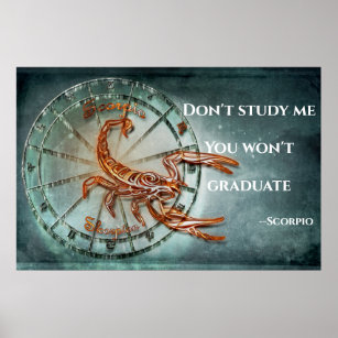 SCORPIO: Studera inte mig U Won t Student Poster