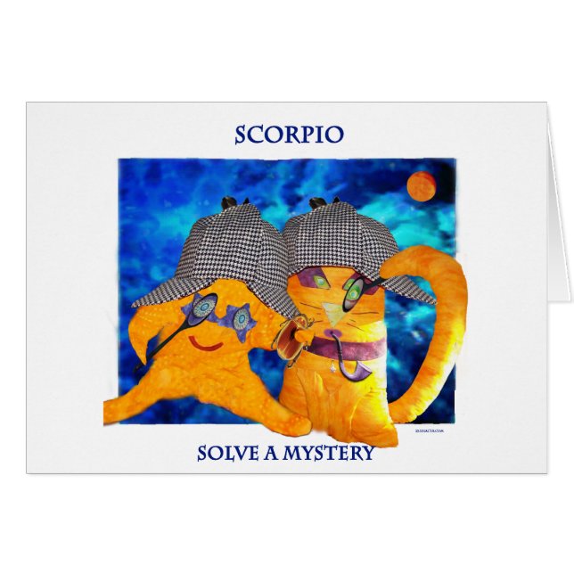 Scorpio Sun.png Hälsningskort (Framsidan Horizontal)