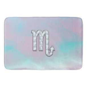 Scorpio Symbol i Mor på Pearl Stil Decor Badrumsmatta