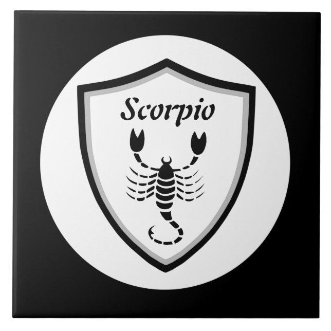 Scorpio-symbol Kakelplatta (Framsidan)