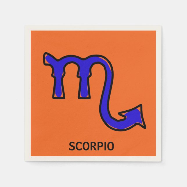 Scorpio-symbol Pappersservett (Framsidan)