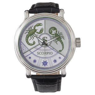Scorpio tecken på zodiak armbandsur