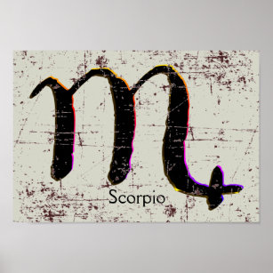 Scorpio-tecken Poster