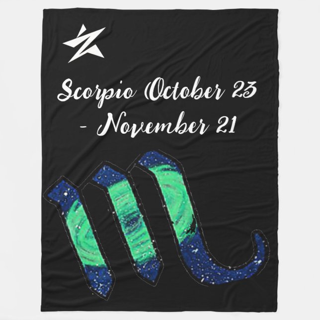 Scorpio Throw Blanket Fleecefilt (Framsidan)