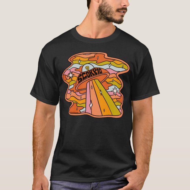 Scorpio Ufo T Shirt (Framsida)