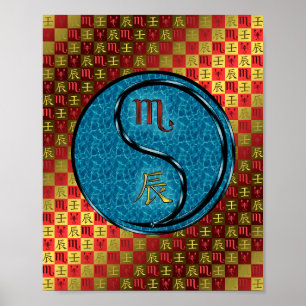Scorpio & Vatten Dragon Poster